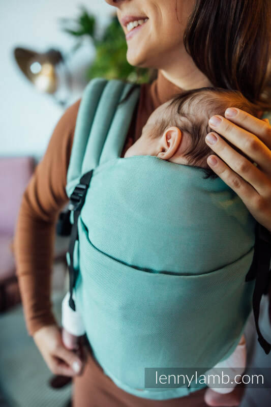 LennyLight Carrier, Standard Size, broken-twill weave 100% cotton - MATCHA #babywearing
