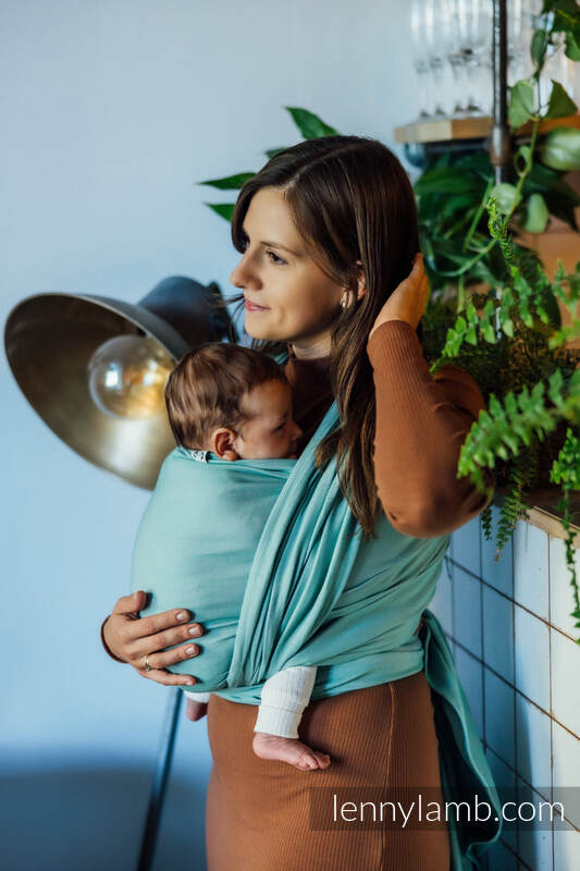 Baby Sling, Broken Twill Weave, (100% cotton) - MATCHA - size XL #babywearing