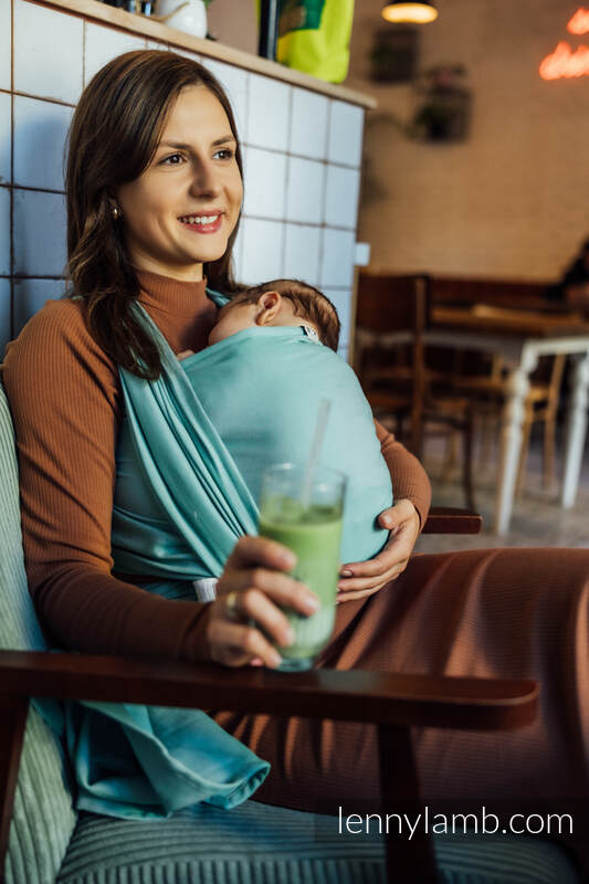 Baby Sling, Broken Twill Weave, (100% cotton) - MATCHA - size S #babywearing