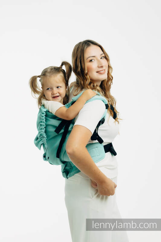 LennyPreschool Carrier, Preschool Size, broken - twill weave 100% cotton - MATCHA #babywearing