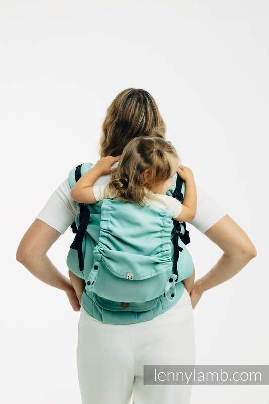 LennyPreschool Carrier, Preschool Size, broken - twill weave 100% cotton - MATCHA #babywearing