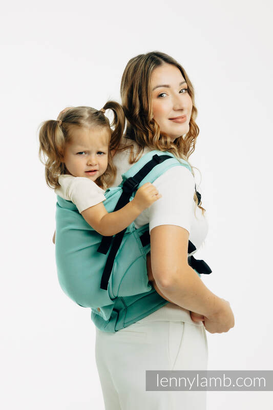 LennyPreschool Carrier, Preschool Size, broken - twill weave 100% cotton - MATCHA #babywearing
