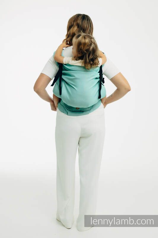 LennyPreschool Carrier, Preschool Size, broken - twill weave 100% cotton - MATCHA #babywearing