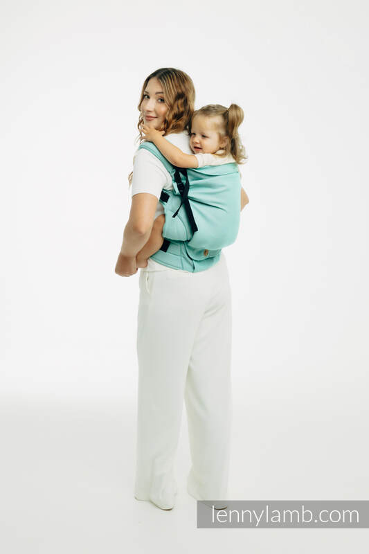 LennyPreschool Carrier, Preschool Size, broken - twill weave 100% cotton - MATCHA #babywearing
