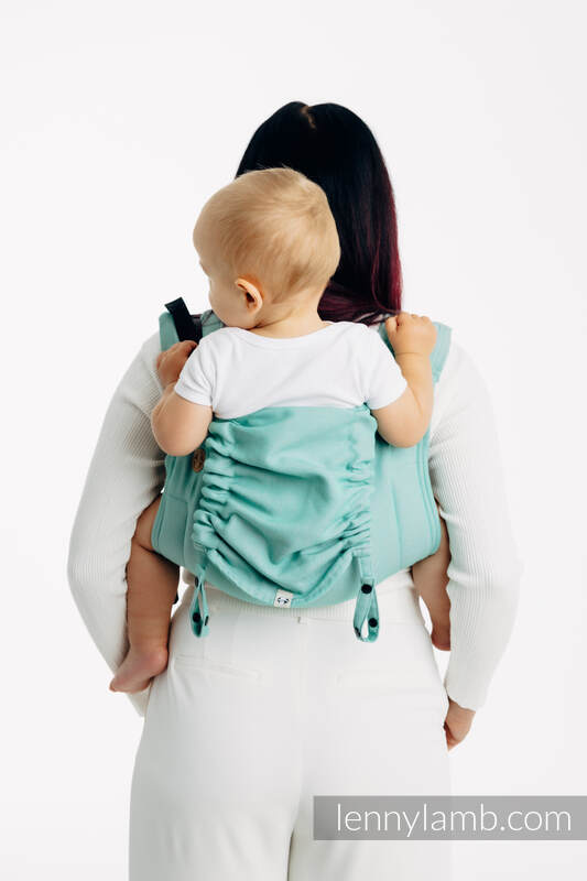 Lenny Buckle Onbuhimo PRO baby carrier, standard size, broken-twill weave (100% cotton) - MATCHA #babywearing