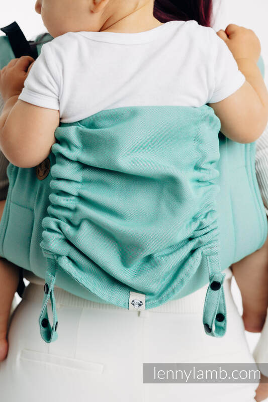 Lenny Buckle Onbuhimo PRO baby carrier, standard size, broken-twill weave (100% cotton) - MATCHA #babywearing