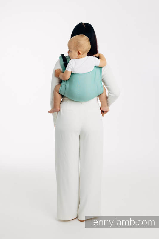 Lenny Buckle Onbuhimo PRO baby carrier, standard size, broken-twill weave (100% cotton) - MATCHA #babywearing