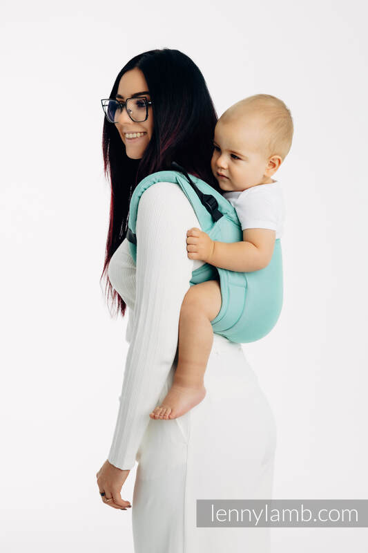 Lenny Buckle Onbuhimo PRO baby carrier, standard size, broken-twill weave (100% cotton) - MATCHA #babywearing