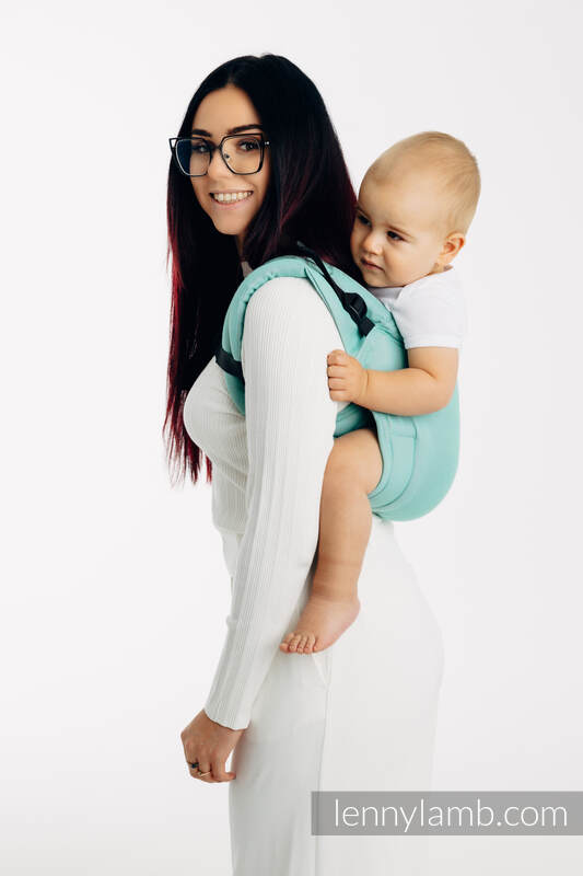 Lenny Buckle Onbuhimo PRO baby carrier, standard size, broken-twill weave (100% cotton) - MATCHA #babywearing