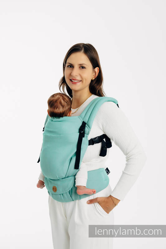 LennyLight Carrier, Standard Size, broken-twill weave 100% cotton - MATCHA #babywearing