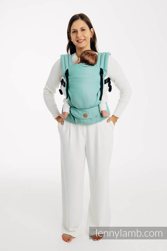LennyLight Carrier, Standard Size, broken-twill weave 100% cotton - MATCHA #babywearing
