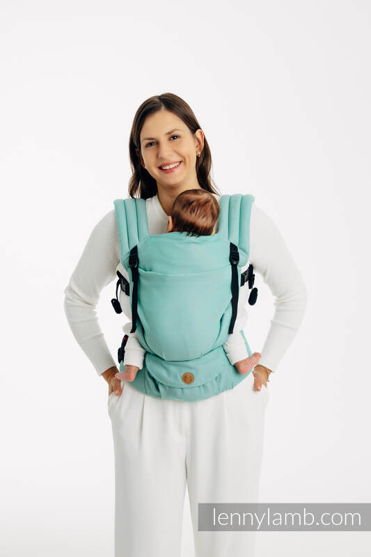 LennyLight Carrier, Standard Size, broken-twill weave 100% cotton - MATCHA #babywearing