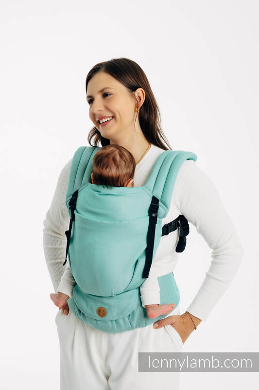 LennyLight Carrier, Standard Size, broken-twill weave 100% cotton - MATCHA #babywearing