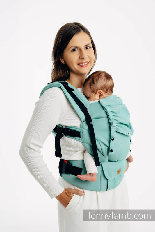 Porte-bébé LennyUpGrade PRO, taille standard, sergé brisé 100% coton - MATCHA #babywearing
