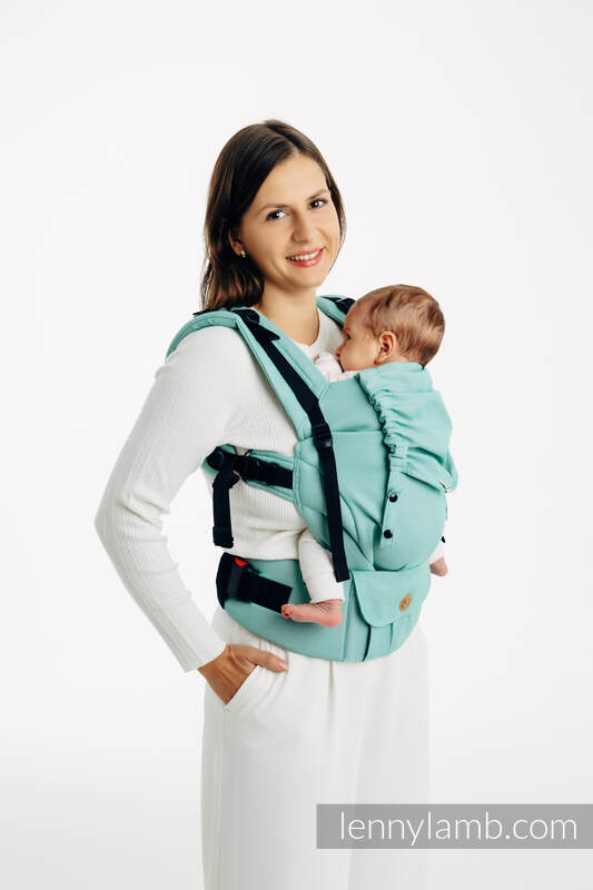 Porte-bébé LennyUpGrade PRO, taille standard, sergé brisé 100% coton - MATCHA #babywearing