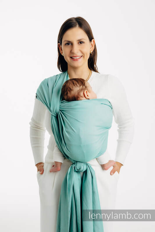 Baby Sling, Broken Twill Weave, (100% cotton) - MATCHA - size XS #babywearing