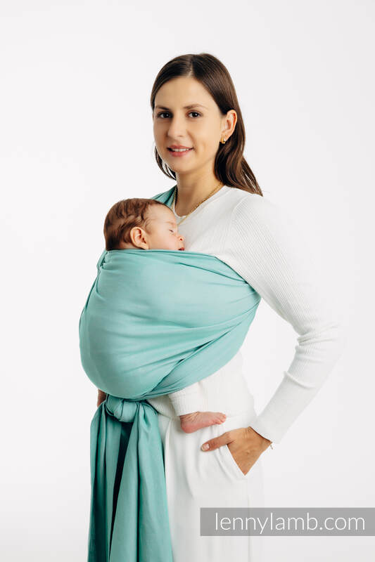 Baby Sling, Broken Twill Weave, (100% cotton) - MATCHA - size XS #babywearing