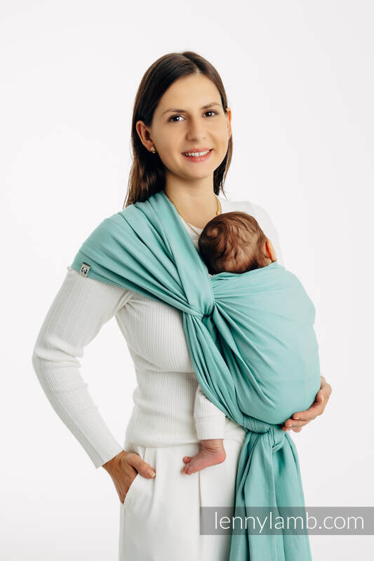 Baby Sling, Broken Twill Weave, (100% cotton) - MATCHA - size XS #babywearing