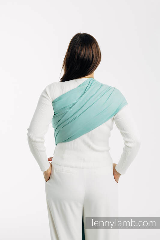 Baby Sling, Broken Twill Weave, (100% cotton) - MATCHA - size XS #babywearing