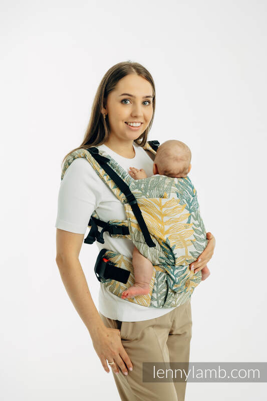 Nosidełko LennyUpGrade PRO  z tkaniny żakardowej 100% bawełna , rozmiar standard - RAINFOREST - SELVA #babywearing