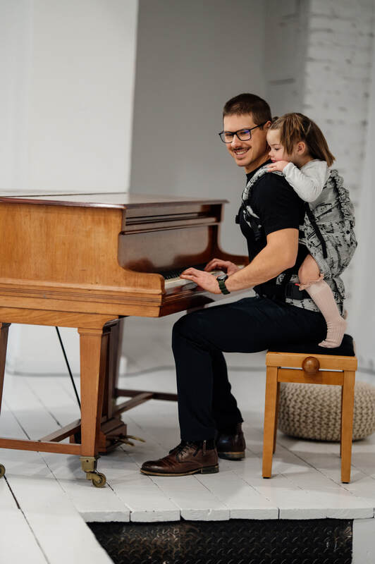 Nosidełko LennyPreschool  z tkaniny żakardowej 100% bawełna, rozmiar preschool - MELODY - POLONAISE #babywearing