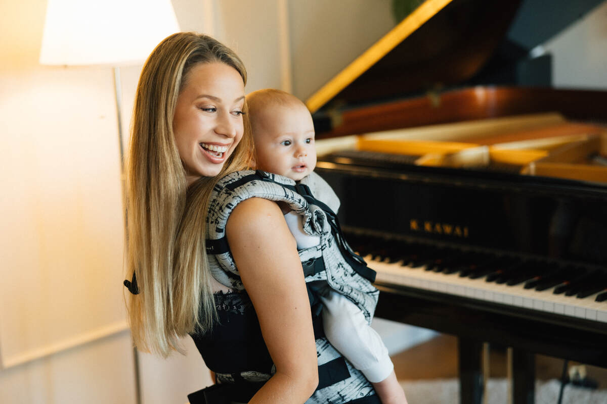 Nosidełko LennyUpGrade PRO  z tkaniny żakardowej 100% bawełna , rozmiar standard - MELODY - POLONAISE #babywearing