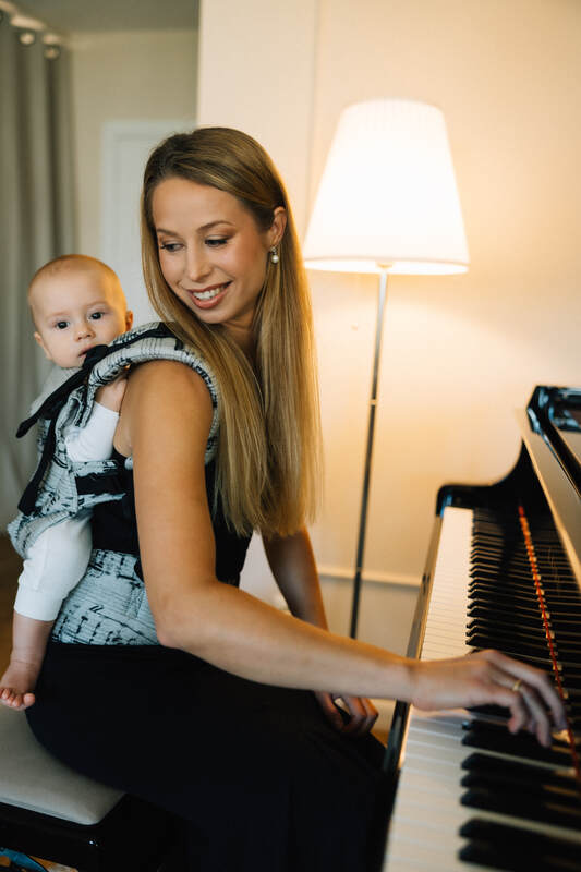 Nosidełko LennyUpGrade PRO  z tkaniny żakardowej 100% bawełna , rozmiar standard - MELODY - POLONAISE #babywearing