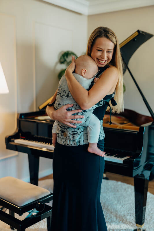 Nosidełko LennyUpGrade PRO  z tkaniny żakardowej 100% bawełna , rozmiar standard - MELODY - POLONAISE #babywearing