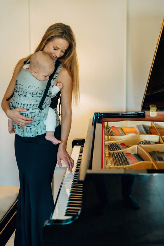 Nosidełko LennyUpGrade PRO  z tkaniny żakardowej 100% bawełna , rozmiar standard - MELODY - POLONAISE #babywearing