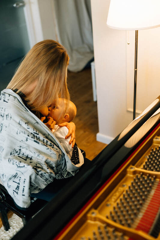 Żakardowa chusta do noszenia dzieci, 100% bawełna - MELODY - POLONAISE - rozmiar XS #babywearing