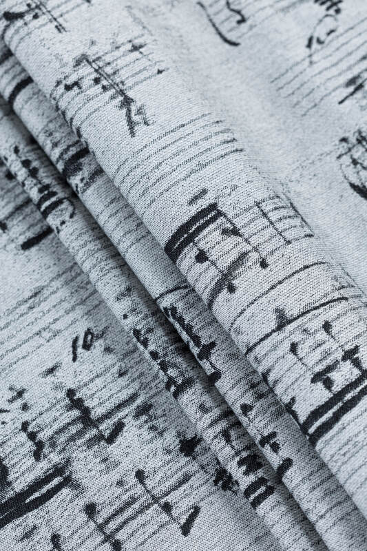 Żakardowa chusta do noszenia dzieci, 100% bawełna - MELODY - POLONAISE - rozmiar XS #babywearing