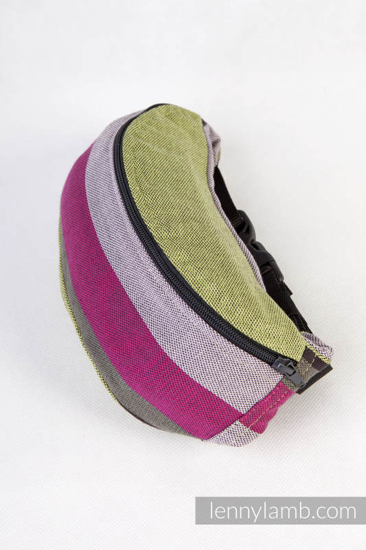 Waist Bag made of woven fabric, (100% cotton) - LIME & KHAKI #babywearing
