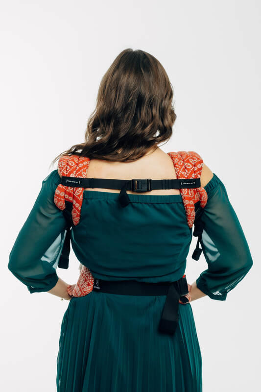 LennyLight Carrier, Standard Size, jacquard weave 100% cotton - PEACOCK'S TAIL - HOLIDAY #babywearing