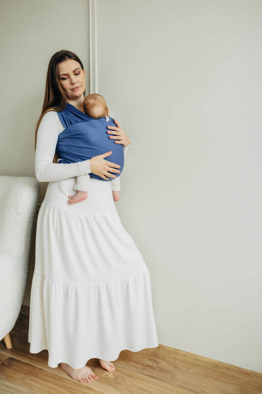 Stretchy/Elastic Baby Wrap - Lapis Lazuli - standard size 5.0 m (grade B) #babywearing