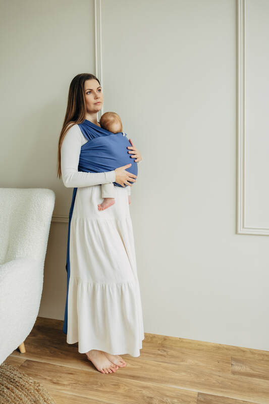 Stretchy/Elastic Baby Wrap - Lapis Lazuli - standard size 5.0 m #babywearing