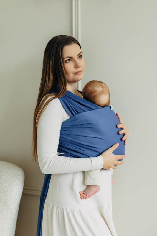 Stretchy/Elastic Baby Wrap - Lapis Lazuli - standard size 5.0 m #babywearing