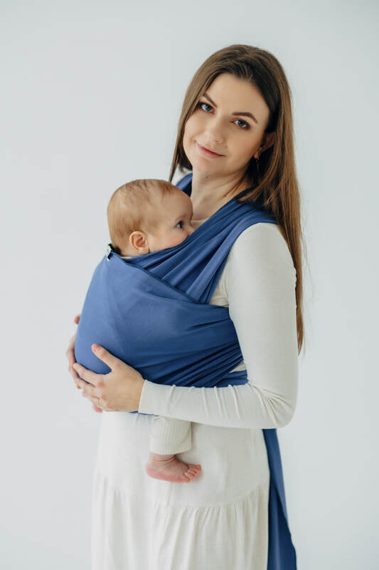Stretchy/Elastic Baby Wrap - Lapis Lazuli - standard size 5.0 m #babywearing