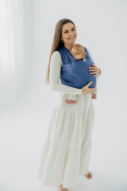Stretchy/Elastic Baby Wrap - Lapis Lazuli - standard size 5.0 m #babywearing