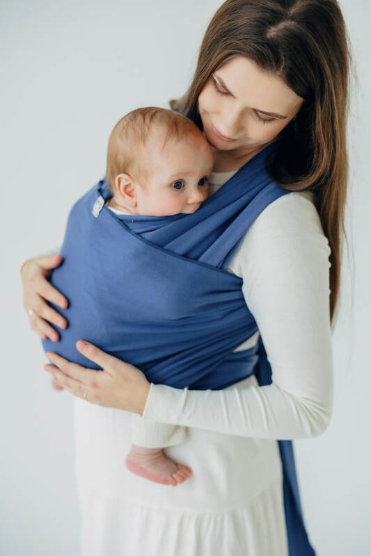 Stretchy/Elastic Baby Wrap - Lapis Lazuli - standard size 5.0 m #babywearing