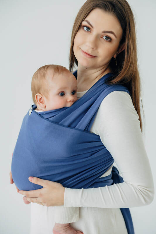 Stretchy/Elastic Baby Wrap - Lapis Lazuli - standard size 5.0 m #babywearing