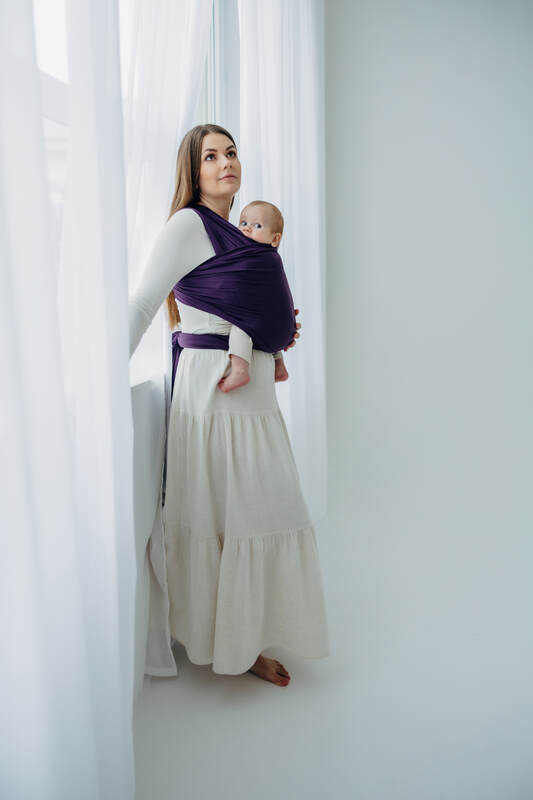 Chusta do noszenia dzieci, elastyczna - Sugilit - rozmiar standardowy 5.0 m (drugi gatunek) #babywearing