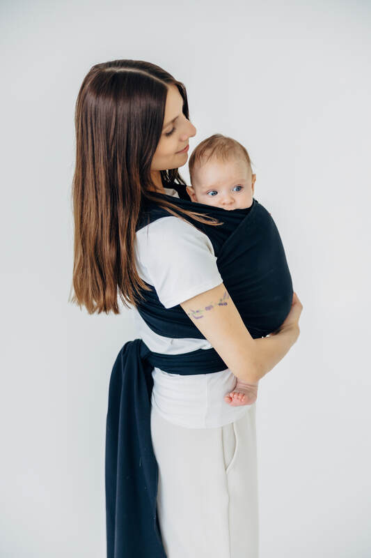 Stretchy/Elastic Baby Sling - Black - standard size 5.0 m (grade B) #babywearing