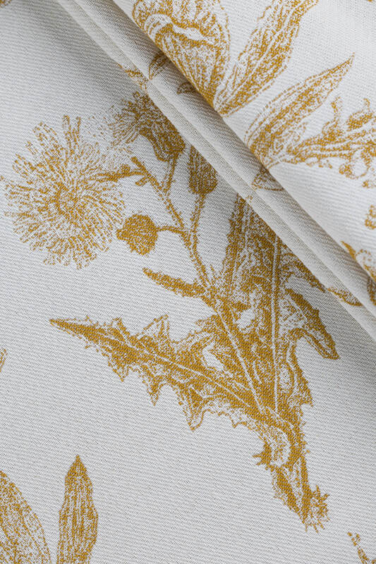 LennyUpGrade PRO Carrier, Standard Size, jacquard weave (68% cotton, 27% merino wool, 5% cashmere) - HERBARIUM - AMBRA #babywearing