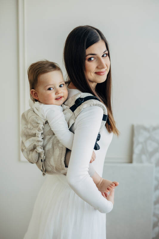Onbuhimo PRO SAD LennyLamb, talla estándar, jacquard (50% algodón, 25% cáñamo, 25% lyocell) - VIRIDIFLORA - CONNECT #babywearing