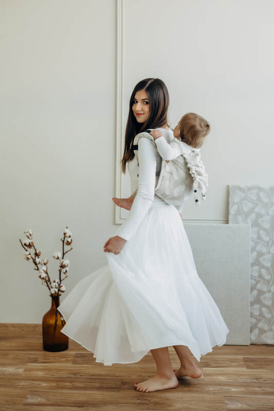 Onbuhimo PRO SAD LennyLamb, talla estándar, jacquard (50% algodón, 25% cáñamo, 25% lyocell) - VIRIDIFLORA - CONNECT #babywearing