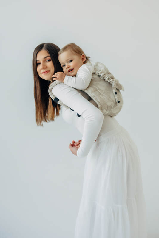 Onbuhimo PRO SAD LennyLamb, talla estándar, jacquard (50% algodón, 25% cáñamo, 25% lyocell) - VIRIDIFLORA - CONNECT #babywearing