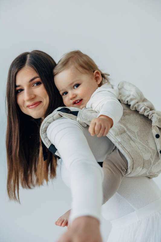 Onbuhimo PRO SAD LennyLamb, talla estándar, jacquard (50% algodón, 25% cáñamo, 25% lyocell) - VIRIDIFLORA - CONNECT #babywearing