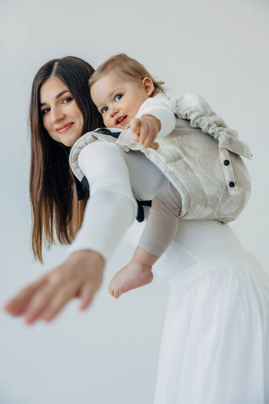 Onbuhimo PRO SAD LennyLamb, talla estándar, jacquard (50% algodón, 25% cáñamo, 25% lyocell) - VIRIDIFLORA - CONNECT #babywearing