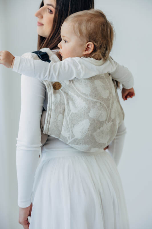Onbuhimo PRO SAD LennyLamb, talla estándar, jacquard (50% algodón, 25% cáñamo, 25% lyocell) - VIRIDIFLORA - CONNECT #babywearing