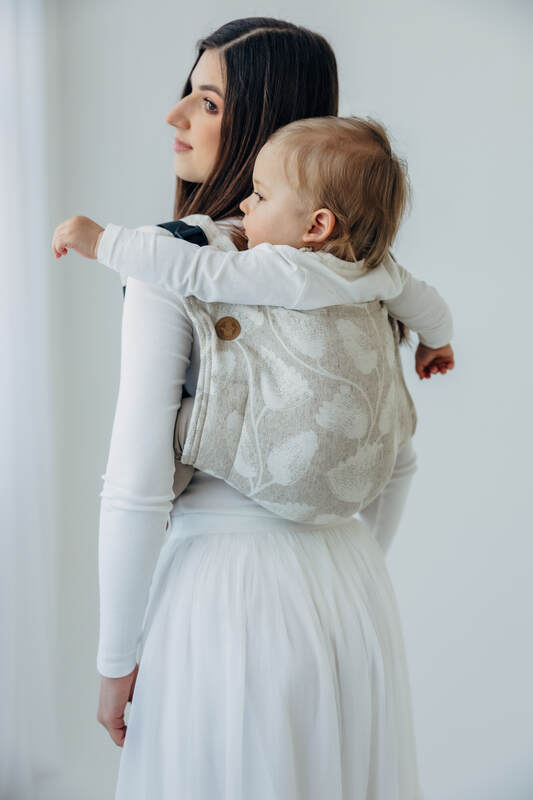 Onbuhimo PRO SAD LennyLamb, talla estándar, jacquard (50% algodón, 25% cáñamo, 25% lyocell) - VIRIDIFLORA - CONNECT #babywearing